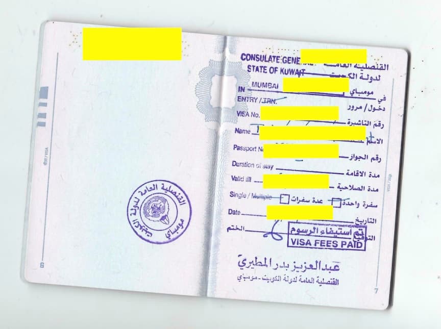 How to get Kuwait Visa Stamp in India