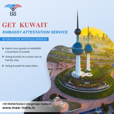 Certificate Attestation for Kuwait Embassy