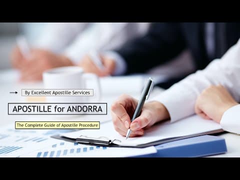 Watch video: Certificate Apostille for Andorra | Andorra Attestation | Language Translation