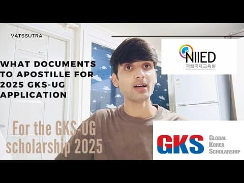 Watch video: Global Korea Scholarship | GKS Apostille