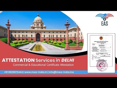 Watch video: Document Attestation in Delhi