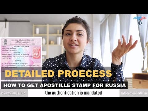 Watch video: Certificate Apostille for Russia | Documents Legalization