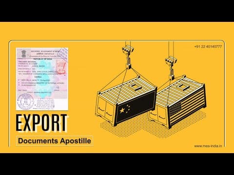 Watch video: Exports Document Apostille | Legalization Procedure