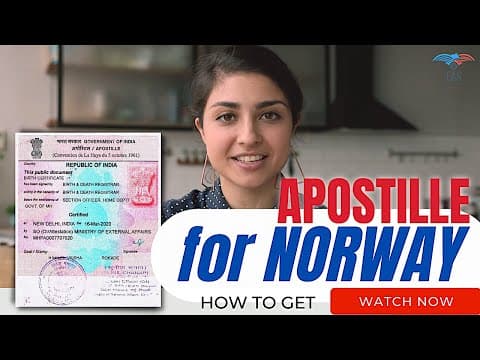 Watch video: Certificate Apostille for Norway | Norway Apostille Procedure