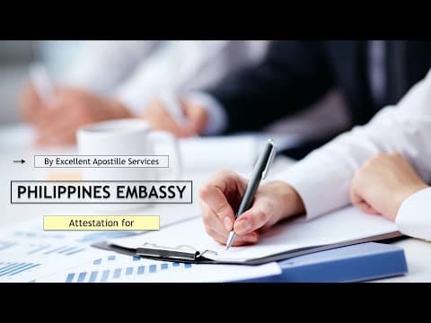 Watch video: Certificate Attestation for Philippines | Philippines Embassy Attestation