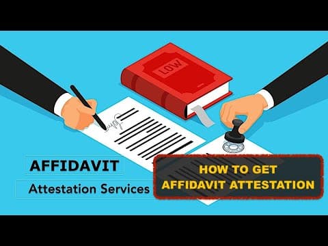 Watch video: Affidavit Attestation Services in India
