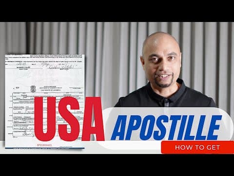 Watch video: US Apostille | Authenticate USA Document in India