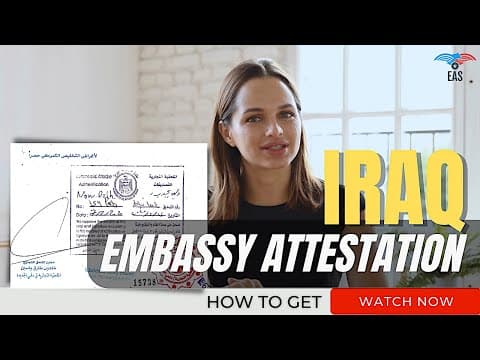 Watch video: Job in the Iraq for Indians | Requirements to Obtain Iraq Work Visa