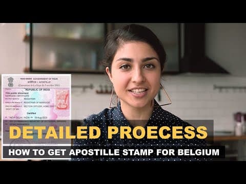 Watch video: Apostille certificate for Belgium – MEA Attestation Services in India