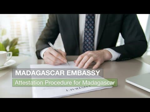 Watch video: Certificate Attestation for Madagascar | Embassy Attestation