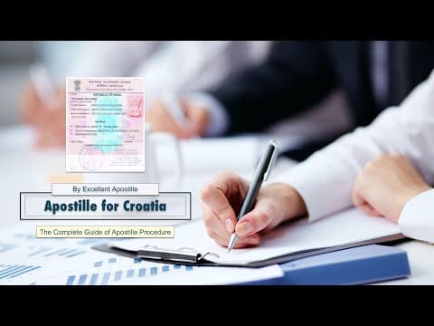 Watch video: Croatia Apostille Services in India