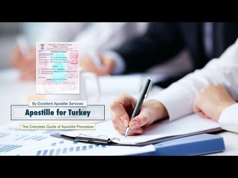 Watch video: Turkey Apostille Services in India