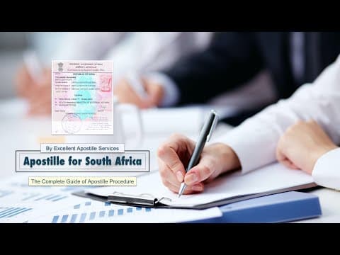 Watch video: Certificate Apostille for South Africa
