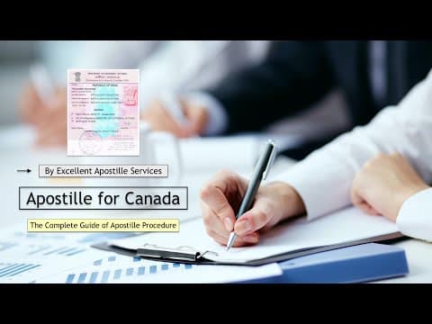 Watch video: Canada Apostille Services in India