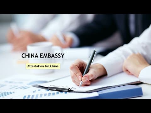 Watch video: Job in the China for Indians | Requirements to Obtain China Work Visa