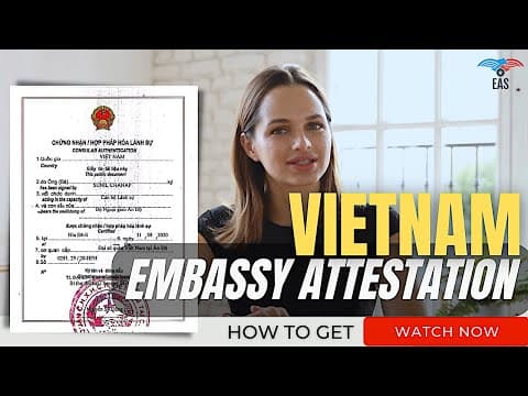 Watch video: Vietnam Embassy Certificate Attestation Services in India