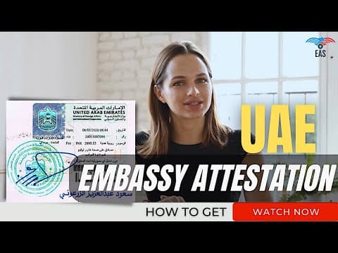 Watch video: Dubai Work Visa for Indians and Attestation
