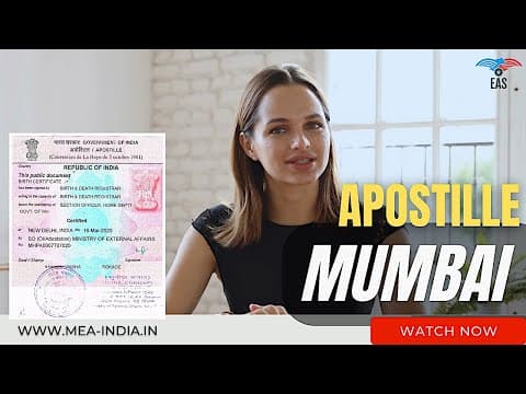 Watch video: Document Apostille Attestation Services in Mumbai