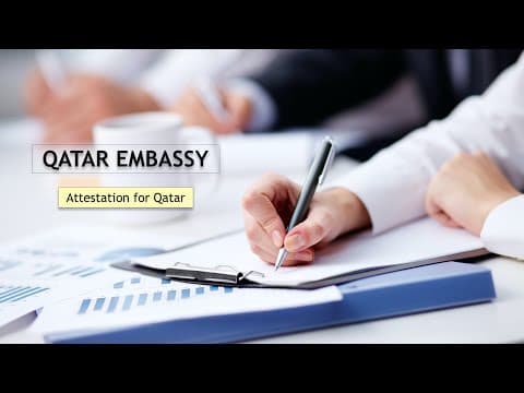 Watch video: Qatar Embassy Certificate Attestation in India