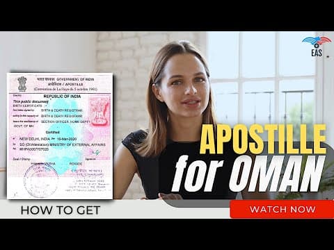 Watch video: Get Apostille for Oman