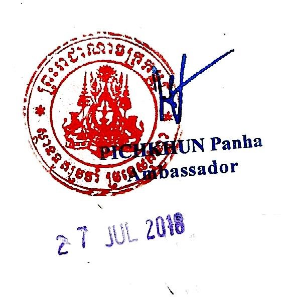Cambodia Embassy Attestation