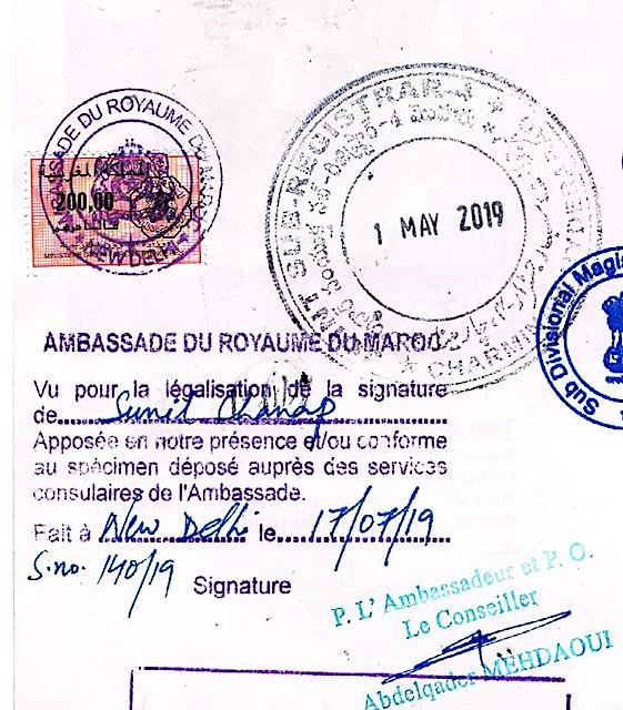 Morocco Embassy Attestation services