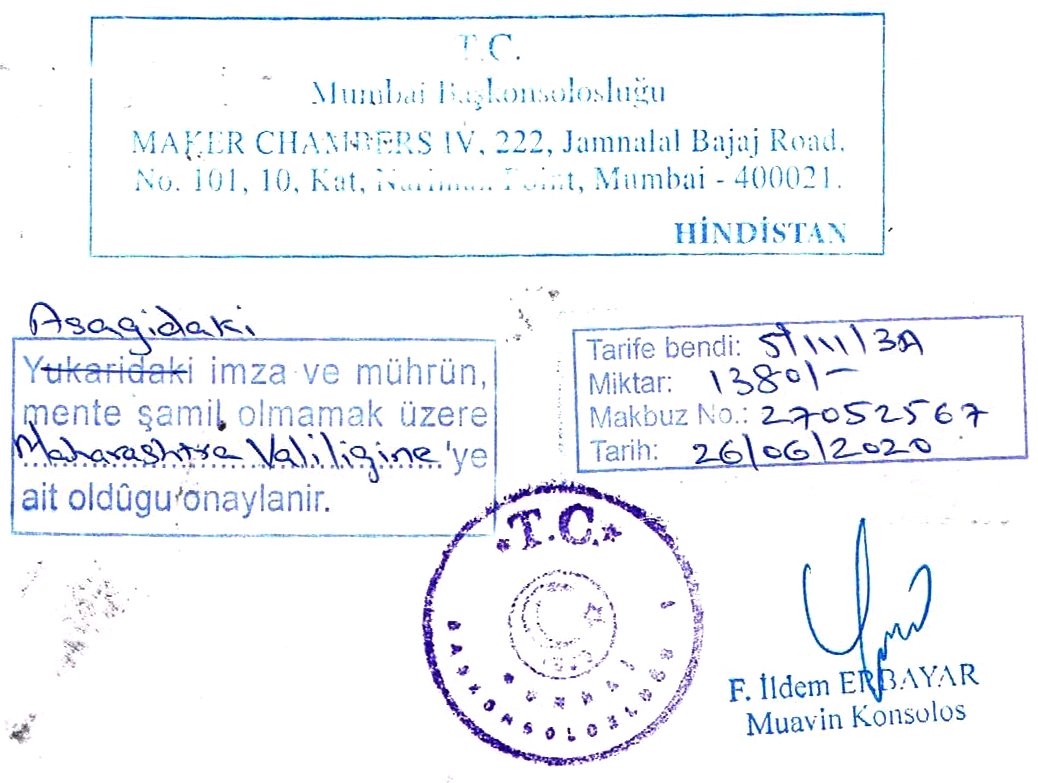 Turkey Consulate Attestation