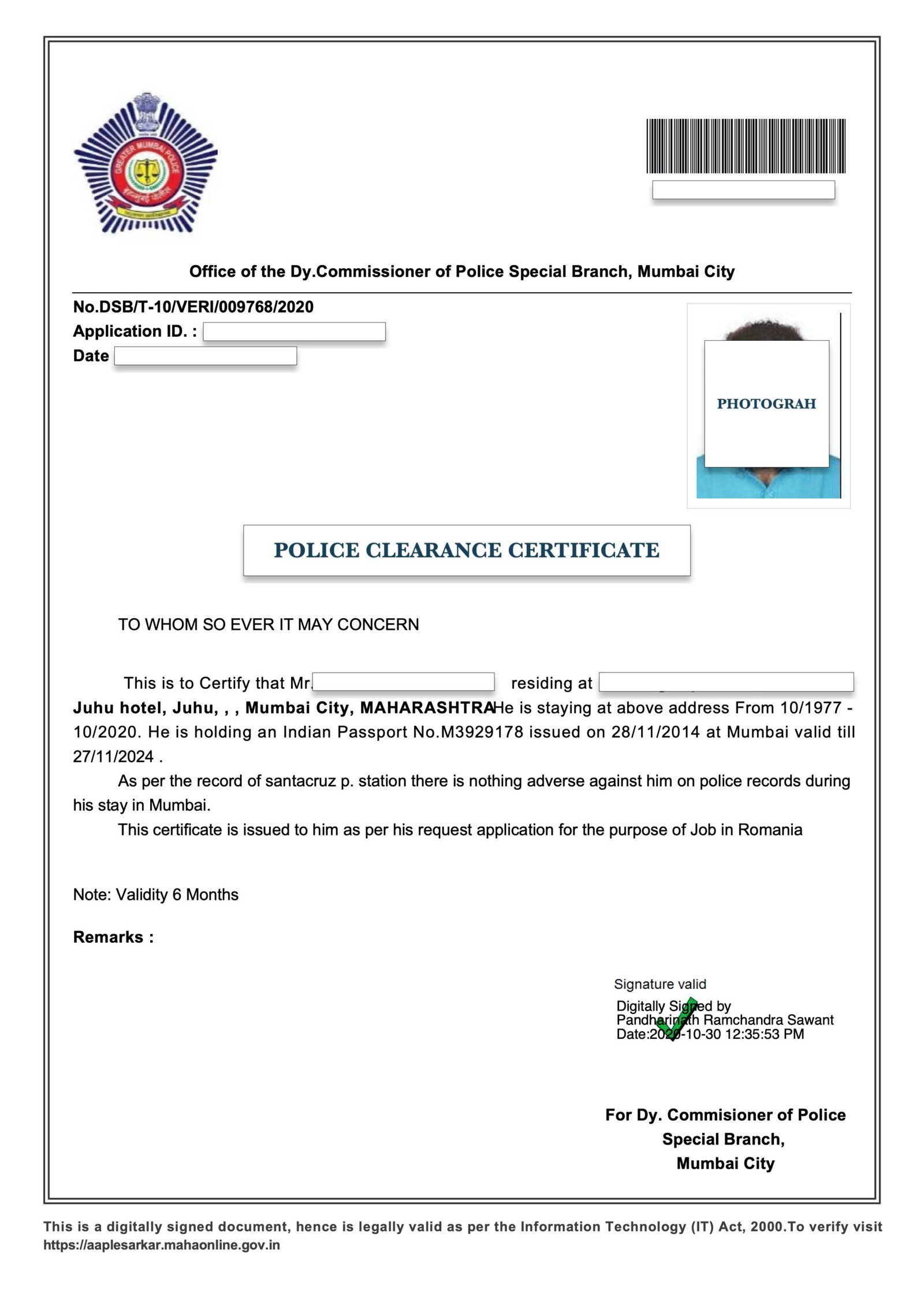 PCC Apostille