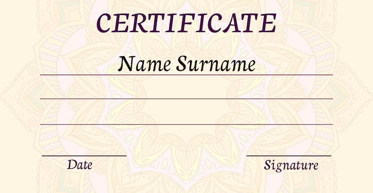 One and Same Person Name Certificate